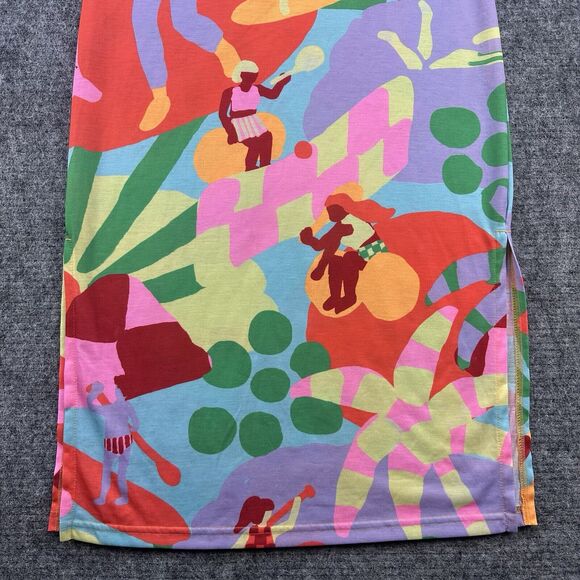 Adidas x Farm Rio Dress Women Extra Small Shirtdress Sporty - Picture 4 of 16